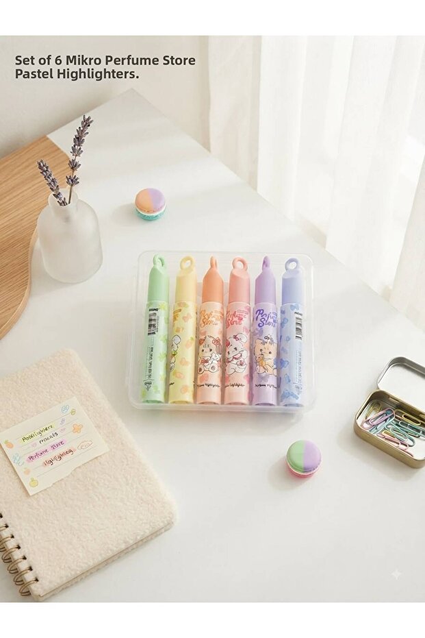 Perfume Scented Highlighter Pen Set of 6