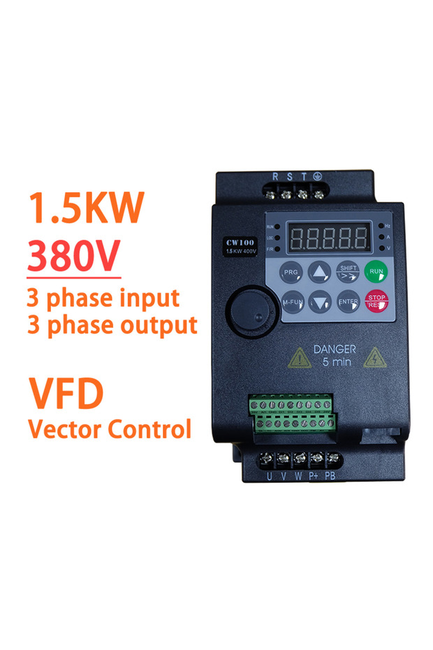 380V 3 phase 380V 3 phase 1.5KW 0.75KW/1.5KW/2.2KW 1/2/3HP 380V VFD Economical Variable Frequency Dr