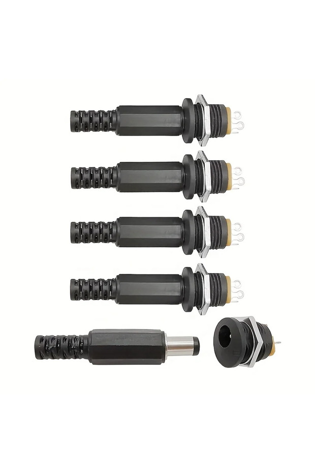 10-19Pcs Type S 5Pair 10Pcs DC 5.5x2.1mm 3.5x1.3mm 2.1 2.5 Connectors DC Power Plug Male Female Jack
