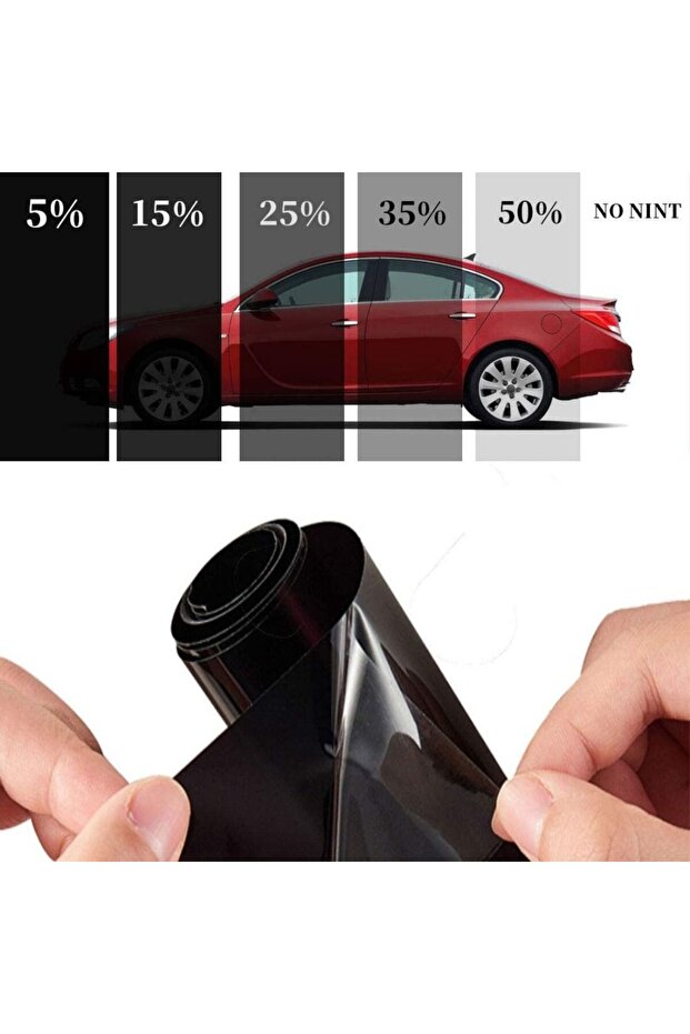 5 Percent Clear 50x3m Car Windshield Sun Visor Strip Tint Film Front Glass VLT 1%-50% Sun Shade Wind