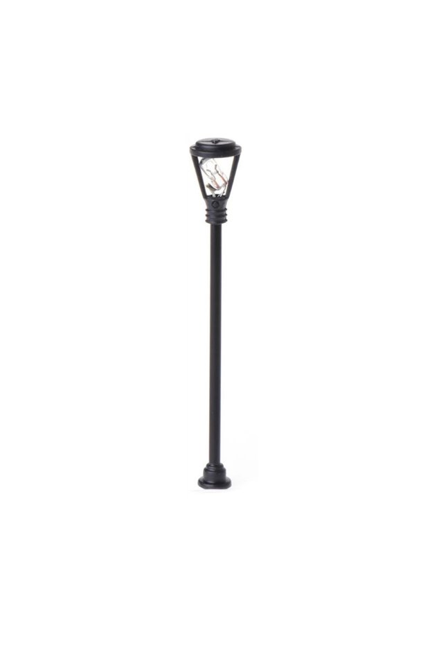 5pcs Round head 5pcs 6.5cm Model Led Lamppost Dollhouse Miniature Lamps Street Light Garden Light Sc