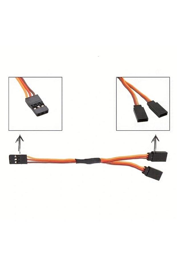 1pc 1Pc 150mm Y Type Extended Line Extension Lead Wire Cable For Futaba Jr Y Harness Servo Lead Exte