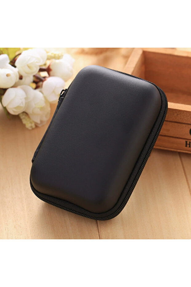 M Dark Gray Organizing Storage Bag for Data Cable Phone Charger Headphone - Zipper Change Bag - Home