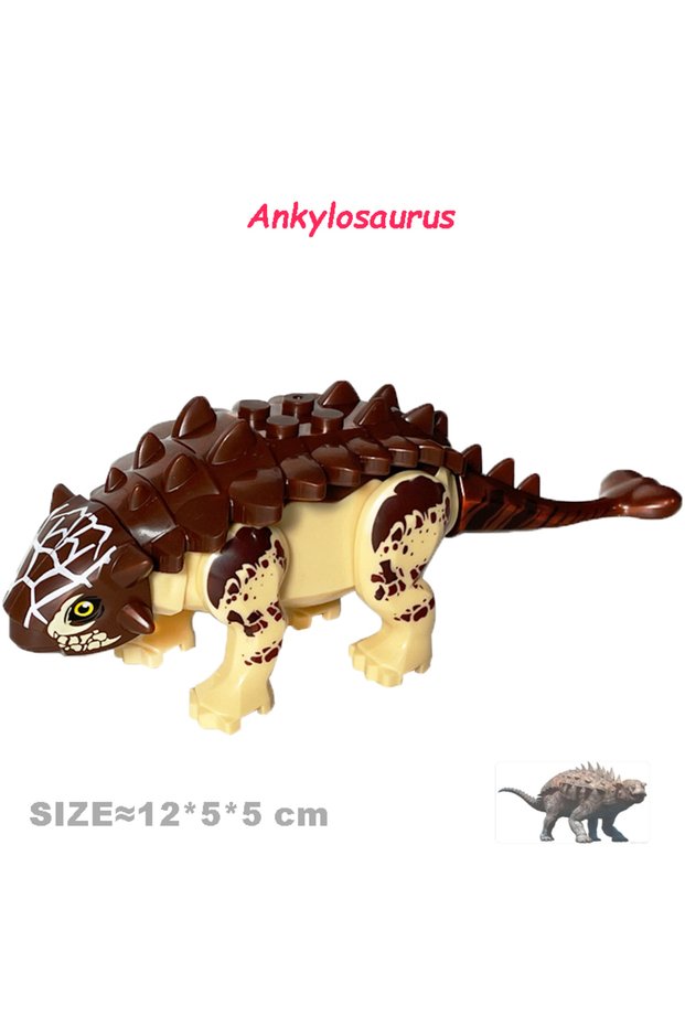 Evil Ankylosaurus Cool Jurassic Dinosaurs World Velociraptor Triceratops Indominus T-Rex Model Assem