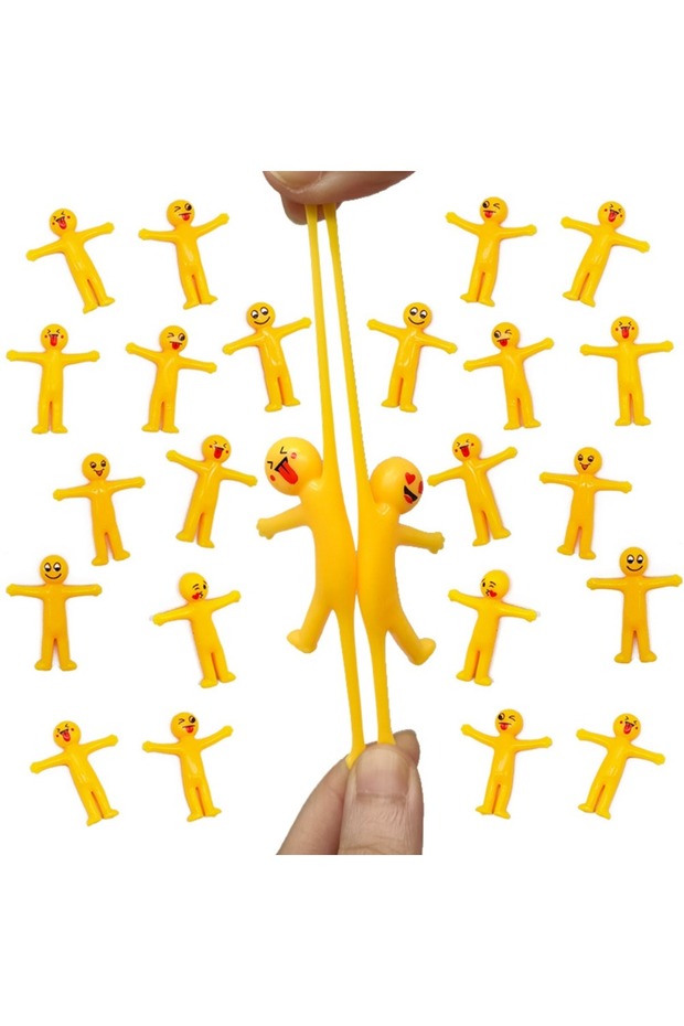 20PCS 10-50Pcs Stretchable Yellow People Stress Relief Kids Party Reward Birthday Gift Carnival Part