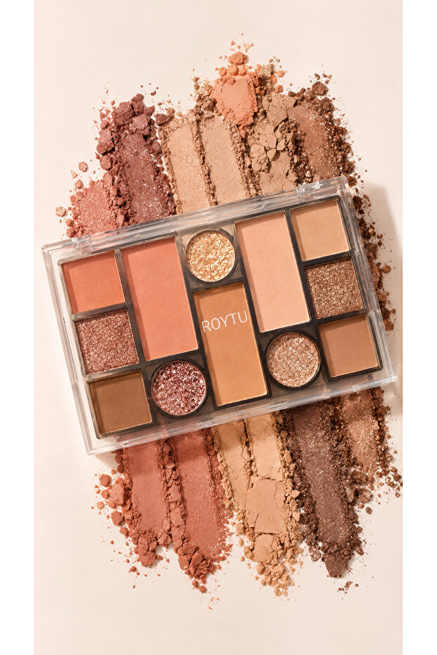 Mgl Nude & Shimmer Eyeshadow Palette – Korean Style Natural & Shimmer 12-Piece Eyeshadow