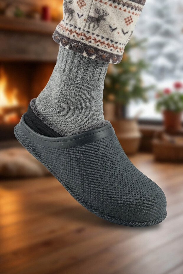 Men's Winter Eva Plush Silent Sole Home Garden Slippers