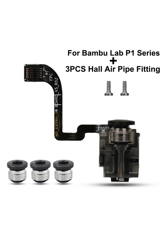 حزمة لمستشعر خيوط الطباعة ثلاثية الأبعاد ولوحة مفتاح هول لطابعات Bambu Lab P1P P1S X1 X1C من سلسلة P1 الأصلية
