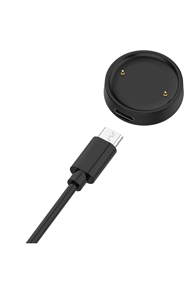 شاحن أسود لـ Active 2 A2437/ Bip 6 A2435، كابل شحن USB-A، سلك شحن مغناطيسي بطول 3.3 قدم/1 متر