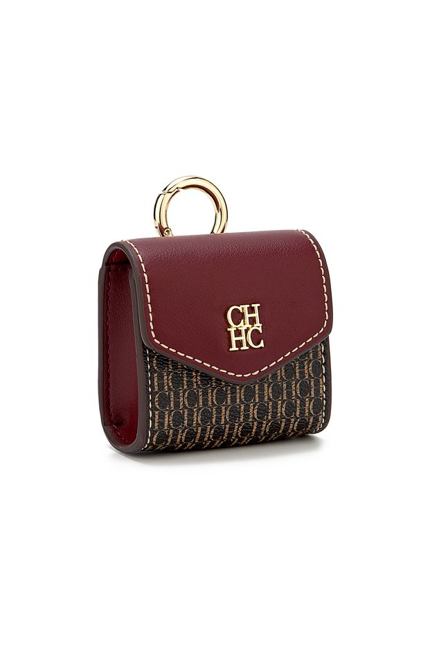 CGS-02-C13.COFFEE CH Brand Bag Accessories Headphone Bag Embossed Design Fashionable Versatile Exqui