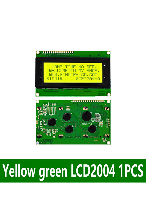 شاشة LCD2004 خضراء، قطعة واحدة، شاشة LCD2004+I2C 2004 20x4 2004A زرقاء، شاشة LCD حرفية HD44780 / مع IIC/I2C Ser