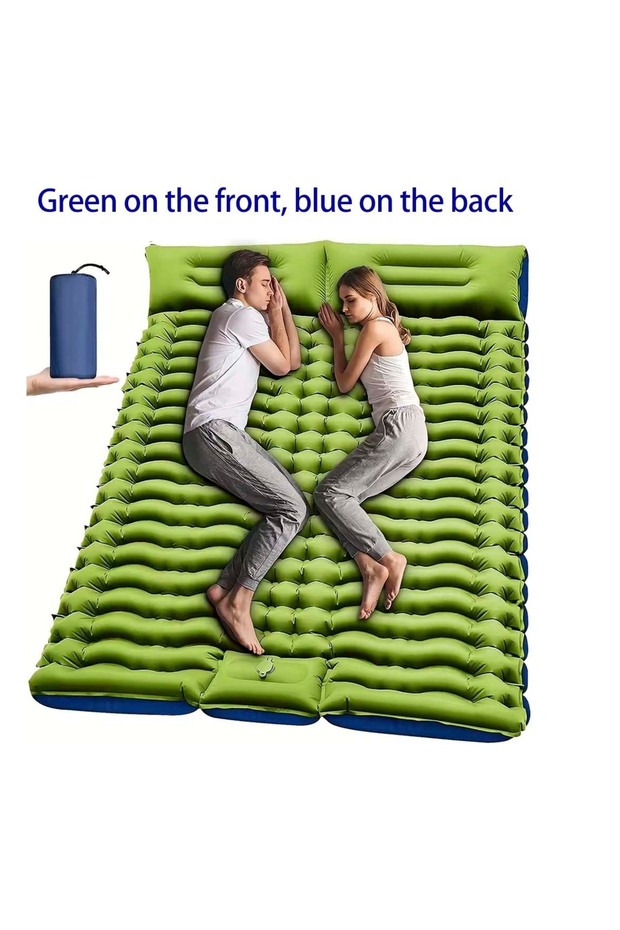 Double TARKA Camping Inflatable Air Mattress Single/Double Person Sleeping Mat Lightweight Portable