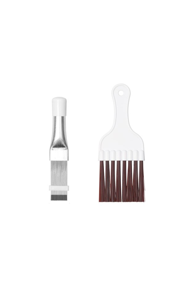 set 2 Air Conditioner Condenser Fin Comb Stainless Steel Air Conditioner Repairing Tool Heatsink Cle