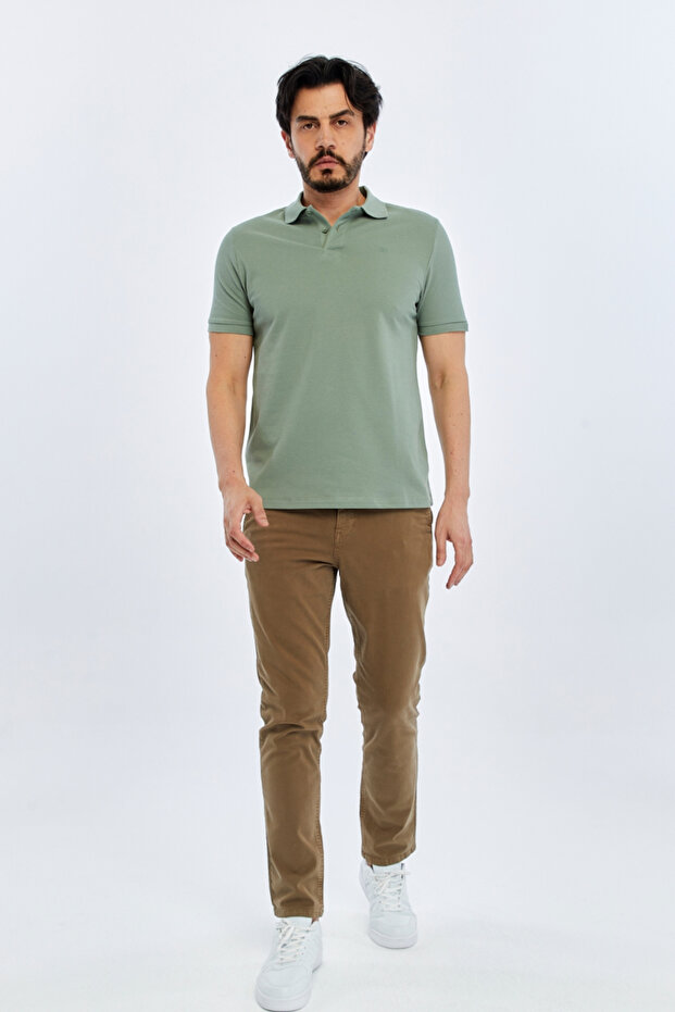 Men's T-Shirt Ts1014000474 Polo Neck Slim