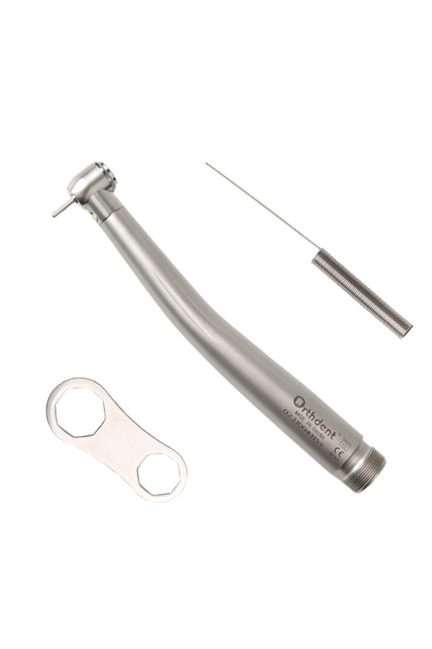 2 Hole Dental High Speed Handpiece LED E-generator Standard Head Push Button Air Turbine Cartridge R