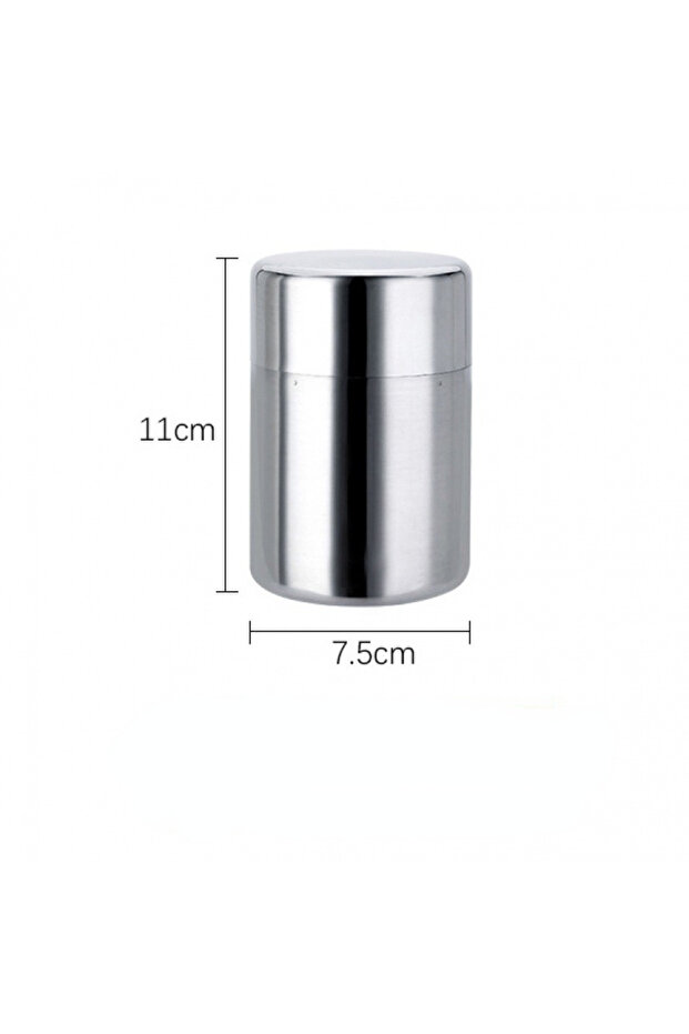 400ml Hot Sale Double Lid Tea Tin 400ml/550ml Stainless Steel Canister Moisture-proof Airtight Tea C