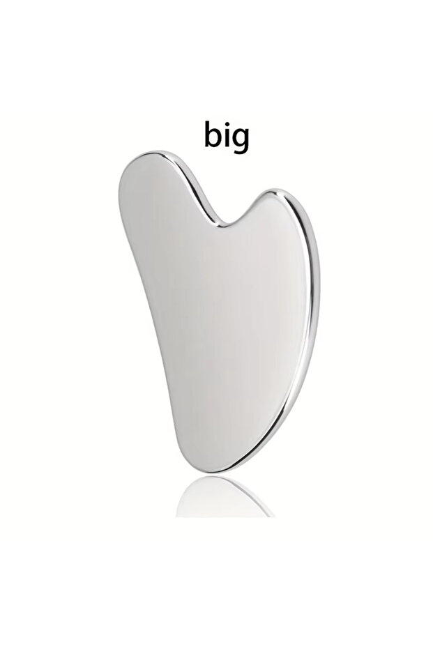 big 1/3-piece facial cleansing tool set, stainless steel heart-shaped scraping tool, ice roller, sil