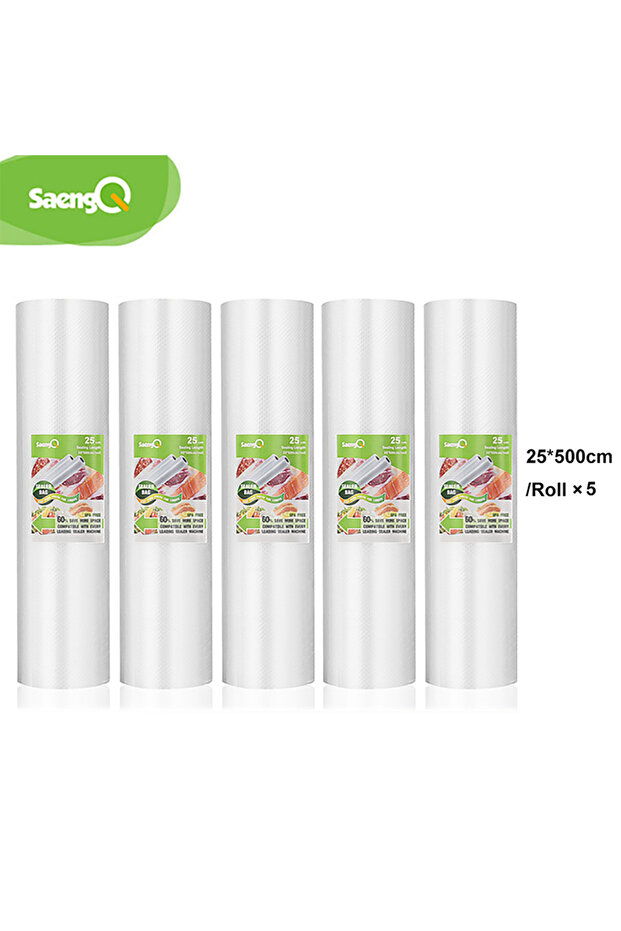 saengQ 25cm-5pc saengQ Kitchen Bags For Vacuum Food Vacuum Sealer Bag Sous Vide Storage Sealer bag V