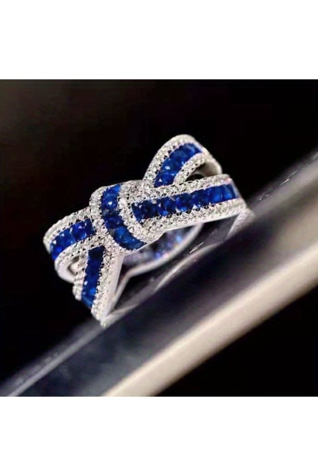 7 Q944 Huitan Gorgeous Finger Ring for Women Fashion Female Fashion Bright Zirconia Jewelry for Enga