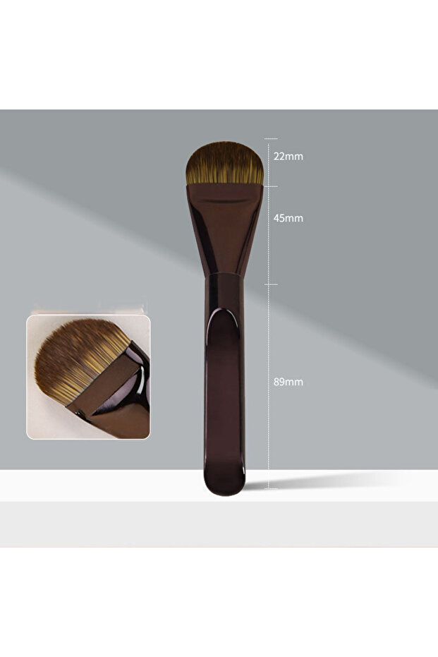 1Pcs tongue shaped New 2Pcs Professional Foundation Makeup Brushes Soft Dense Hair for Blending Liqu