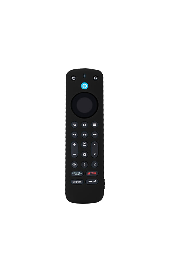 15.1x4.1x1.7cm Black 1 Piece New Luminous Silicone TV Remote Protective Case For Amazon Fire TV Alex