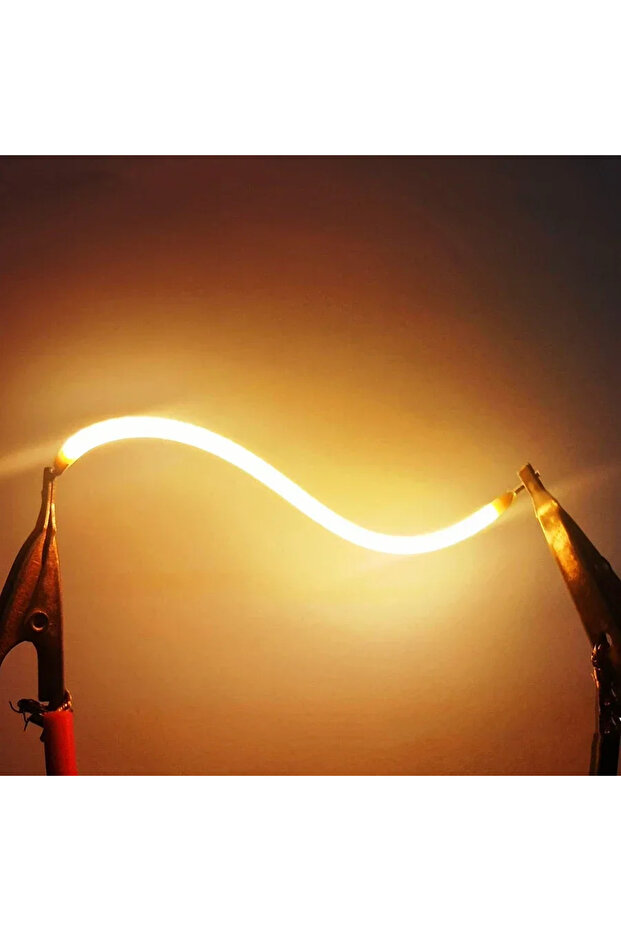 40mm Warm 5PCS LED 3V COB Flexible Ultra Slim Filament Spiral Bulb Filament Retro Edison Bulb Lamp P