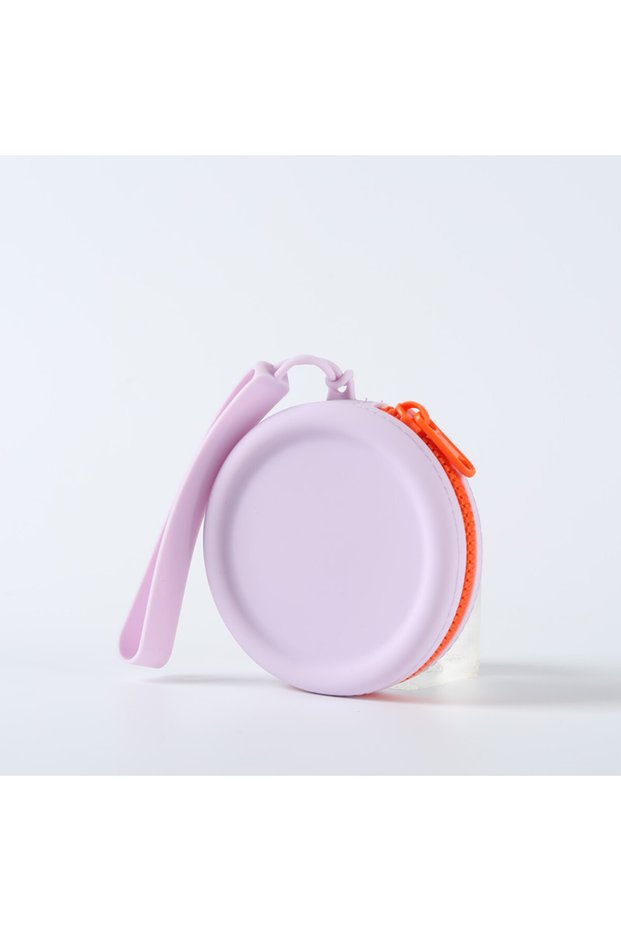 PURPLE Dog Treat Training Pouch, Portable Silicone Dog Food Treat Pouch with Lanyard and Hook for Ou