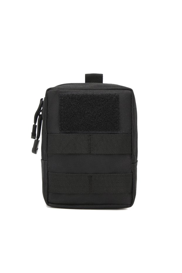 Black Outdoor Molle Pouch Waist Bag Utility EDC Tool Pack Phone Holder Case Working Hiking Camping H