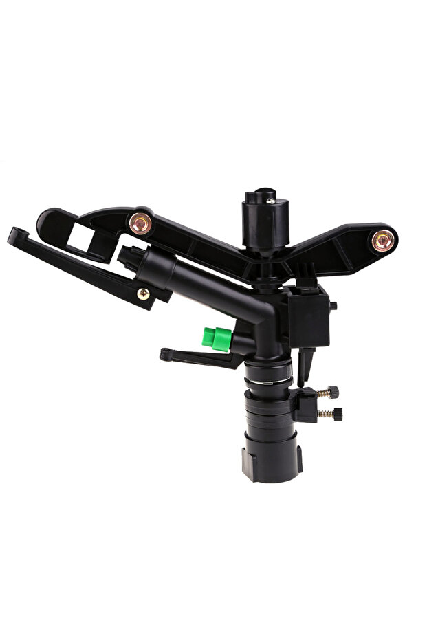 black 1 inch Connector Impact Sprinkler Automatic Farm Rotating Rocker Sprinklers Multi-function Adj