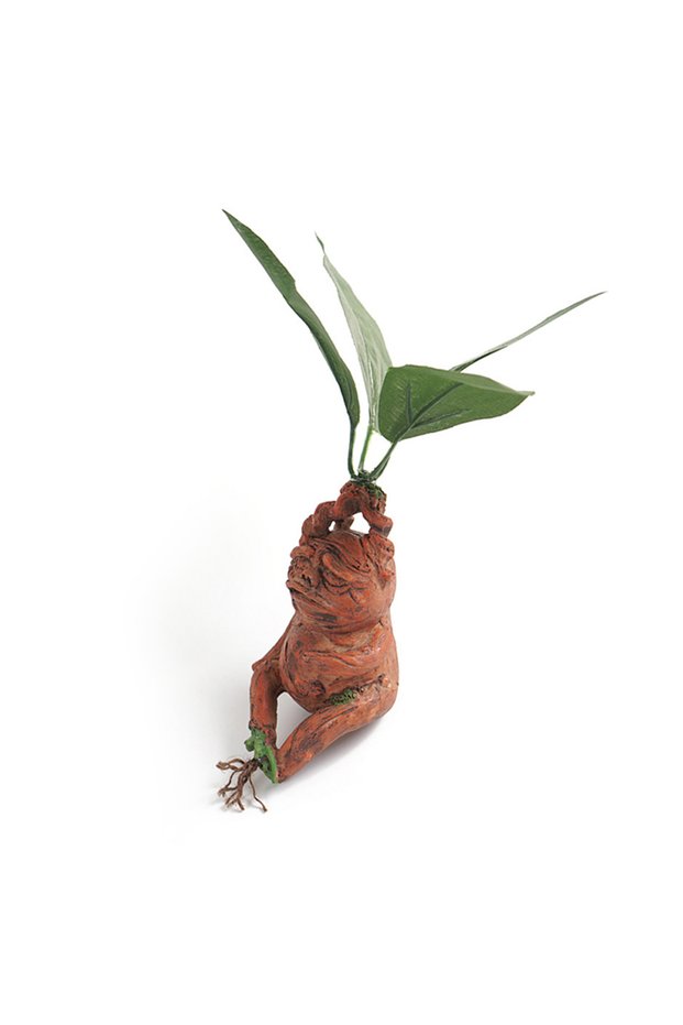 1pc Mandrake Grass Resin Statue Landscape Ornament Art Figurine Crafts for Outdoor Garden Courtyard
