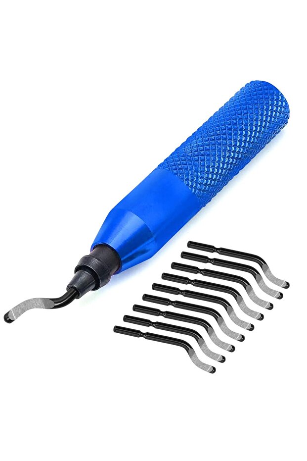 RB3000BE X BS1010Set Deburring Tool with Rotary 10 High-Speed Steel Blades Machinist Tool for Metal