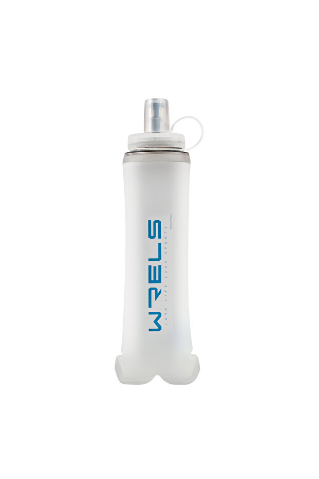 Blue-500ml 1pc New Large Caliber Soft Water Bottle Collapsible Convenient Sports Water Bottle for Cy