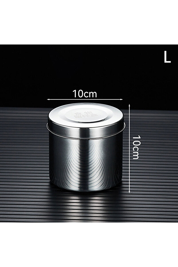 L 201 Stainless Steel Food Storage Tank With Lid Sealed Tea Container Canteen Portable Organizer Bo.