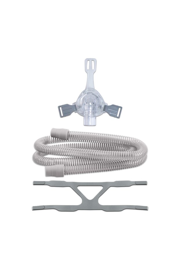 Full set Nasal CPAP Mask with Headgear and Tube Silicon Gel Cushions for Auto CPAP Bipap Machine Sle