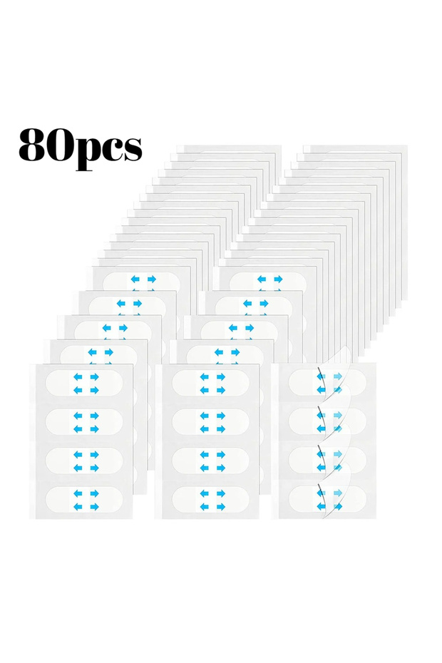 80pcs 80pcs Invisible V Face Lifting Tapes Wrinkle Removal Sticker Forehead Neck Chin Sticker Anti A
