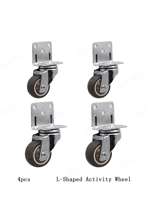 1.0 Inch 4pcs Activity 4pcs Universal Swivel Casters Heavy Duty Furniture Wheel Castor Silent Trolle