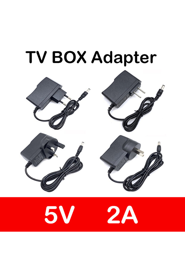 US 1PCS Power Adapter New DC 5V2A Converter Adapter AC 100V-240V 5V 2A 2000mA Power Supply EU US UK