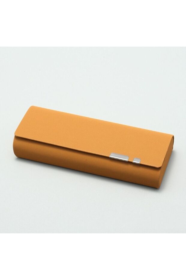 brown Portable Glasses Box Japanese Anti-stress PU Sunglasses Case Eyeswear Accessories Box Glasses