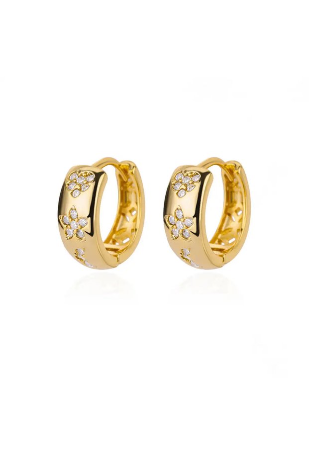 21 Stainless Steel Star Hoop Earings For Women 2024 Trend New In Luxury Gold Color Earrings Ear Jewe