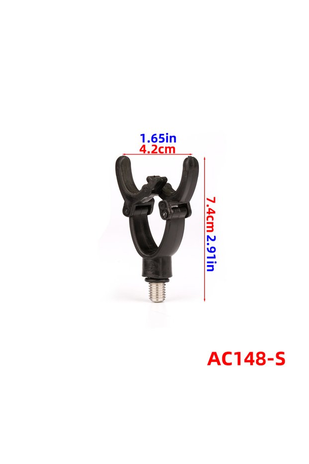S AC148 Anti-Off Rod Gripper Clamp Adjustable Fishing Rod Holder with Secure Locking F