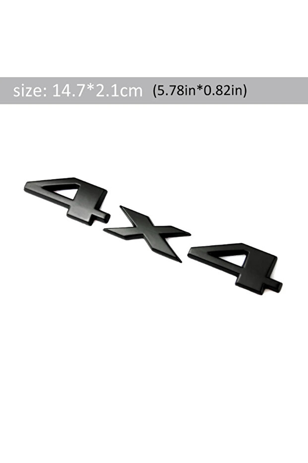 4X4 Black 1Pcs Car 3D Metal Stickers 4WD 4X4 Decals For Renault Megane 2 Captur Mitsubishi ASX Suzuk