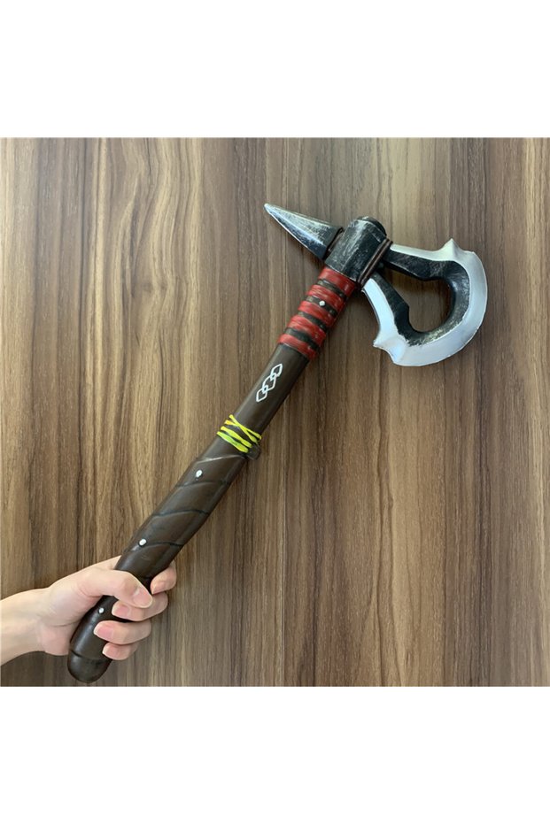 47cm 1:1 Cosplay Primitive Tribe Axe Pirate Axe Prop Weapon Role Playing Game Movie Cos Totem Axe PU