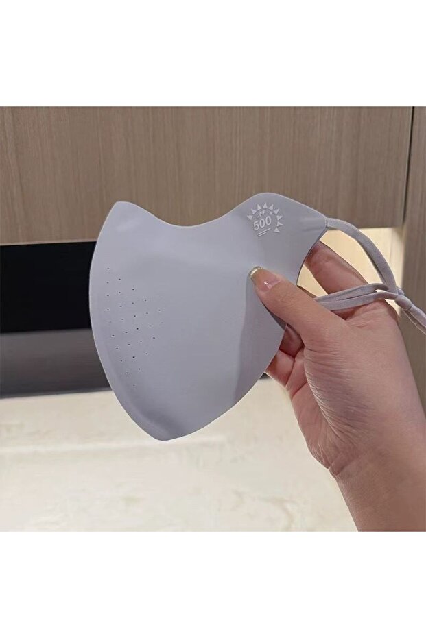 light gray Máscara Cálida Y Transpirable 3D Para Otoño/invierno, Filtro Bucal Lavable De Seda Helada