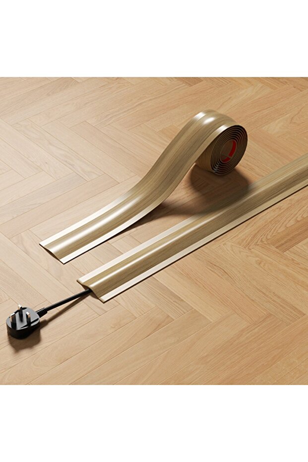 Yellow-B-4.2-100cm- High Quality Soft Cord Cover PVC Flexible Floor Cable Cover Durable Cable Manage