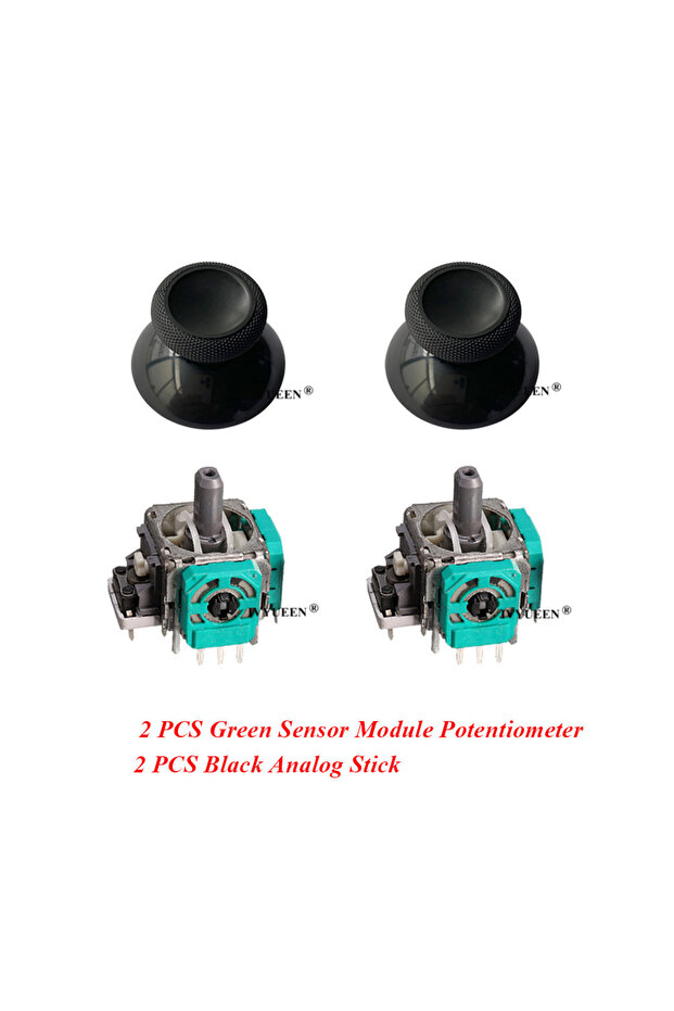 2 Set Joysticks Replacement for XBox One Series S X Core Controller Analog Stick 3D Thumbstick Senso