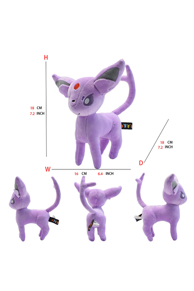 About 20cm Stand Espeon Eevee Evolution Sylveon Flareon Jolteon Umbreon Vaporeon Pikachu Stuffed Ani