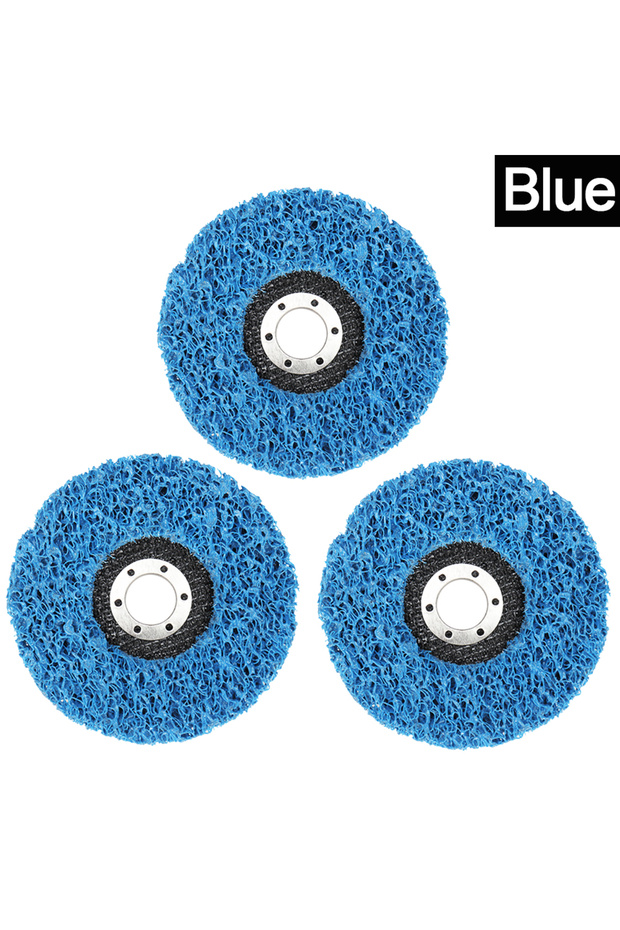 115X 22mm 3pcs blue 3pcs 100/115/125mm Coral Disc Poly Strip Disc Abrasive Wheel Polishing Strip Di