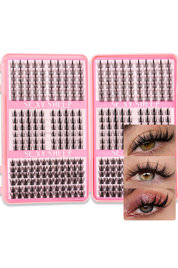 GN 12 DIY Eyelashes Clusters Natural Look Manga Anime Eyelash Extension Mixed Styles Eyelashes Clust
