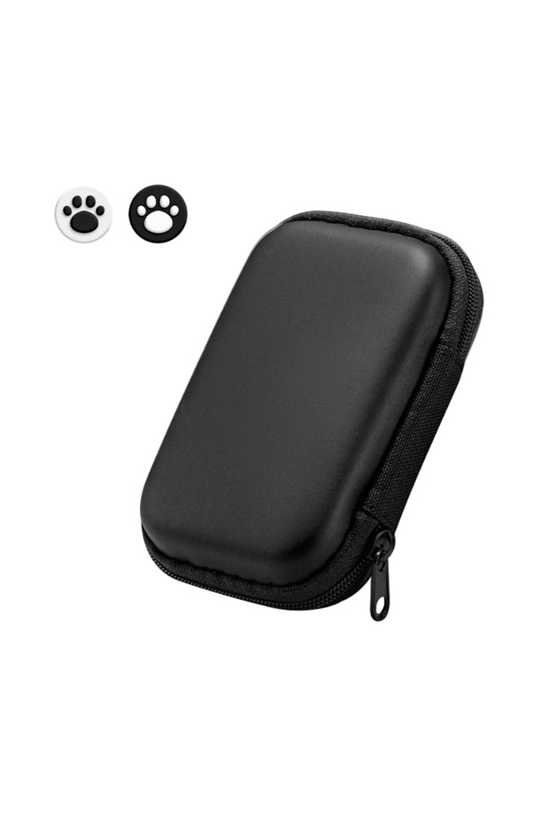 Black EVA Hard Carrying Case Shockproof with 2 Joystick Caps Portable Travel Case for Miyo