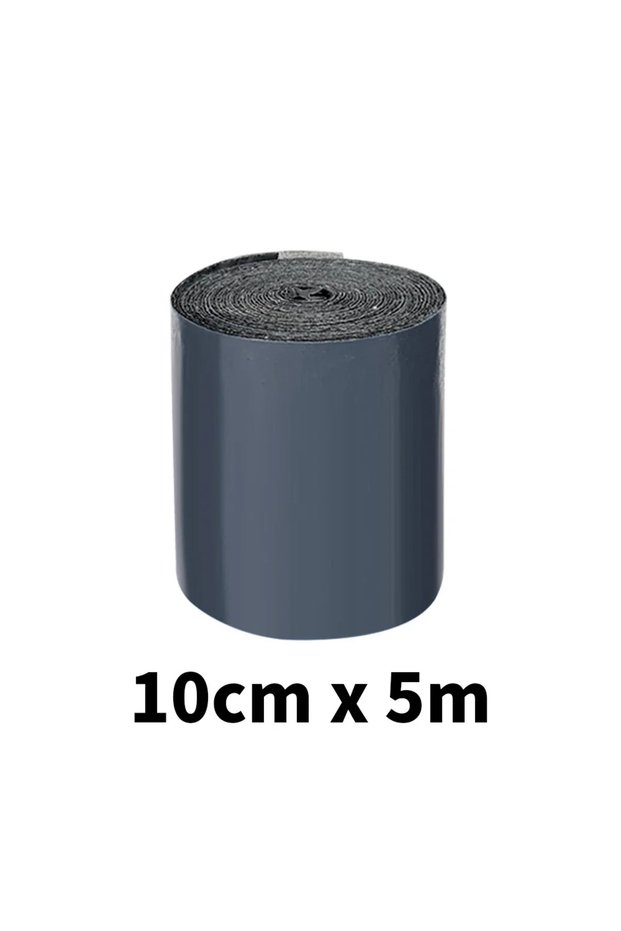 Grey 10cmx5m Self-adhesive Waterproof Roof Leak Repair Tape Viscous Sealing Crack Resistance Heat In